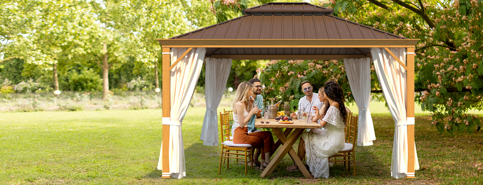 12' x 16' Double Roof Gazebo