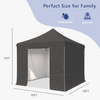 Pop up Canopy,10x10FT Waterproof Instant Canopy Tent w/4 Removable Sidewall,Patio Gazebo w/Roller Bag,4 Weight Bags, Privacy Protection Easy Up Canopy Tent for Wedding Party Commercial Event Pavilion