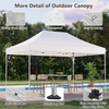 Pop Up Canopy, 10X15FT Shades Canopy Tent Outdoor Instant Tent Slant Legs with Carrying Bag,Waterproof Portable Gazebo Shelter for Patio Garden Deck and Beach, Bonus 4 Canopy Sand Bags