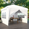 Privacy 10x10FT Pop up Canopy Tent, Commercial Instant Pop Up Gazebo w/ 4 Sidewalls, Windows, Storage Bag, 4 Ropes,8 Stakes for Patio/Outdoor/Wedding Parties and Events